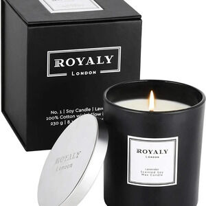 Luxury Scented Soy Wax Lavender Jar Candle